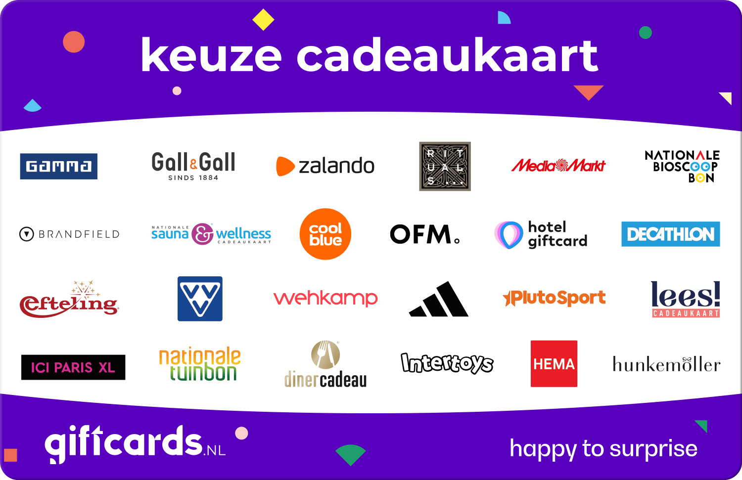 Giftcards.nl Keuze Cadeaukaart (paars)